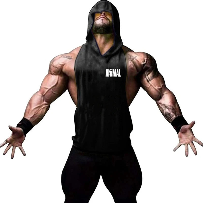 Men's Vest Sleeveless Sweatshirt Gym Top Men Man Sleeveless Shirt Bodybuilding Fitness Clothing T-shirt Singlets Singlet Clothes - Matrix Studios