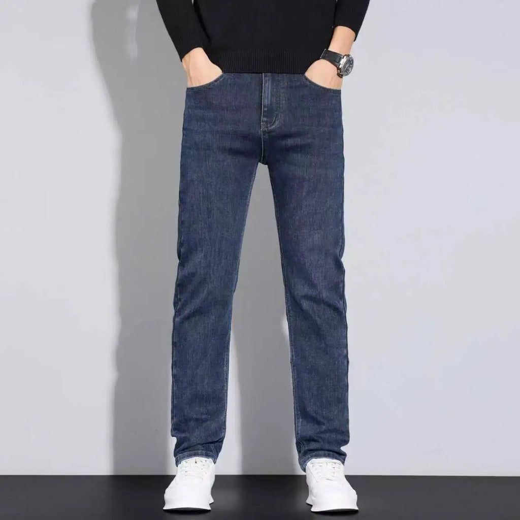 2026 New Style Business Men's Jeans Casual Straight Stretch Fashion Classic Blue Black Work Pant Denim Trousers Male Clothing - Matrix Studios