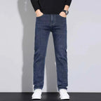 2026 New Style Business Men's Jeans Casual Straight Stretch Fashion Classic Blue Black Work Pant Denim Trousers Male Clothing - Matrix Studios