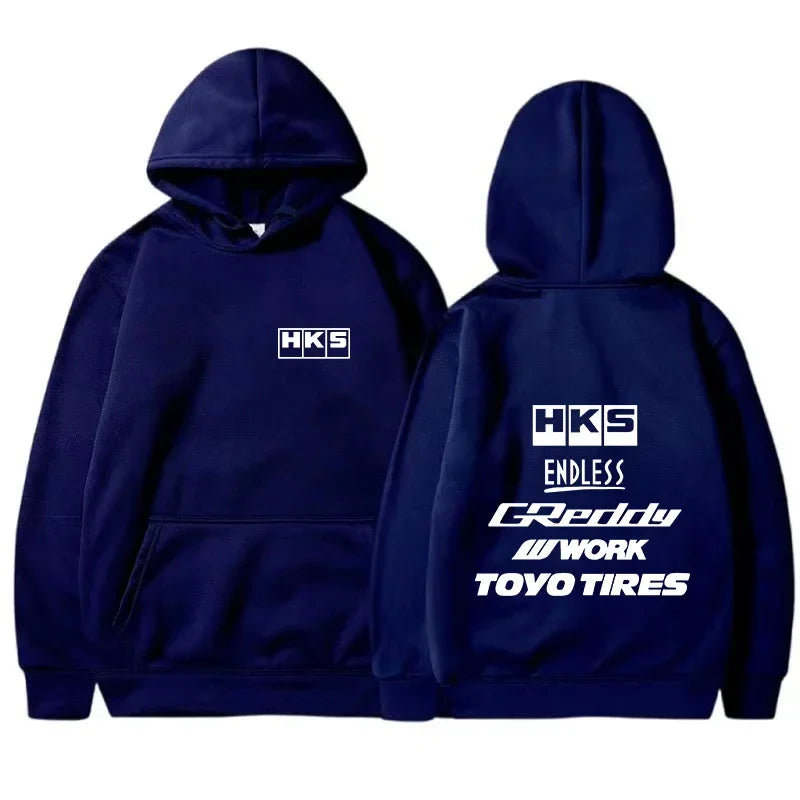 2025 Men Fashion Cool Hoodie Japan JDM Modified Car HKS ENDLESS Hoody Men Women Vintage Casual Sweatshirt Long Sleeve Pullovers - Matrix Studios