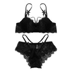 YUQI Alluring Japanese Lolita Lingerie Set Sweet Tea Mousse Bra & Knickers Lace Suspenders Free Shipping Bridal Valentine - Matrix-studios.com