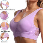 Seamless Mesh Women Sports Bras Fitness Gym Running Underwear Shockproof Bra Wireless 6XL Plus Size Crop Top Breathable Yoga Bra - Matrix Studios