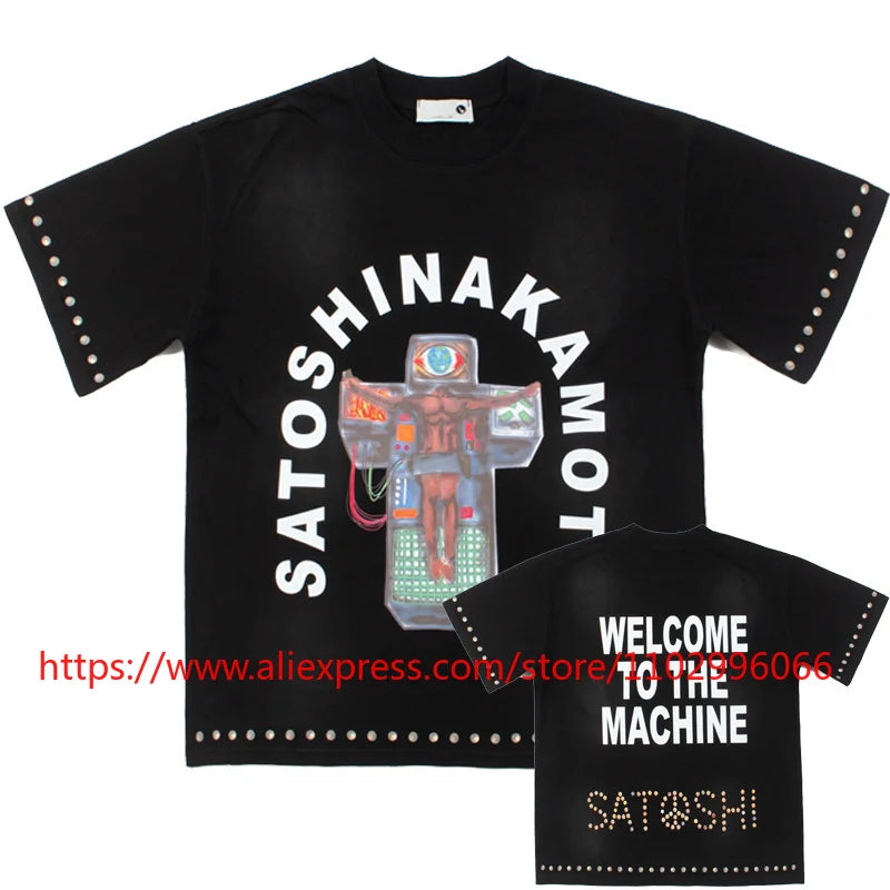 New Satoshi Nakamoto Y2K T Shirt Men Streetwear Casual Vintage Short Sleeve All-match New Top Tees Fast Delivery - Matrix-studios.com