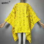 WINYI Original Denim Sexy Short Dress with Holes New Fashion Africa Womens Party Holiday Casual Maxi Beach Dress - Matrix Studios