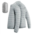 Men Hiking Down Cotton Jacket Hooded Lightweight Parkas Zip Pocket Fashion Outerwear Casual Padded Jacket and Coat Men Winter - Matrix Studios