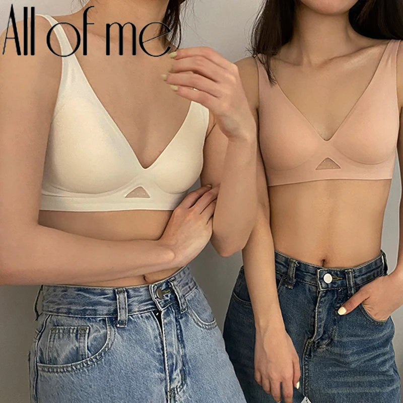 Wire Free Bra Brassieres Push Up Bralette Sexy Seamless Bras For Women Female Lingerie Woman Silky Underwear Intimate Sleepwear - Matrix Studios