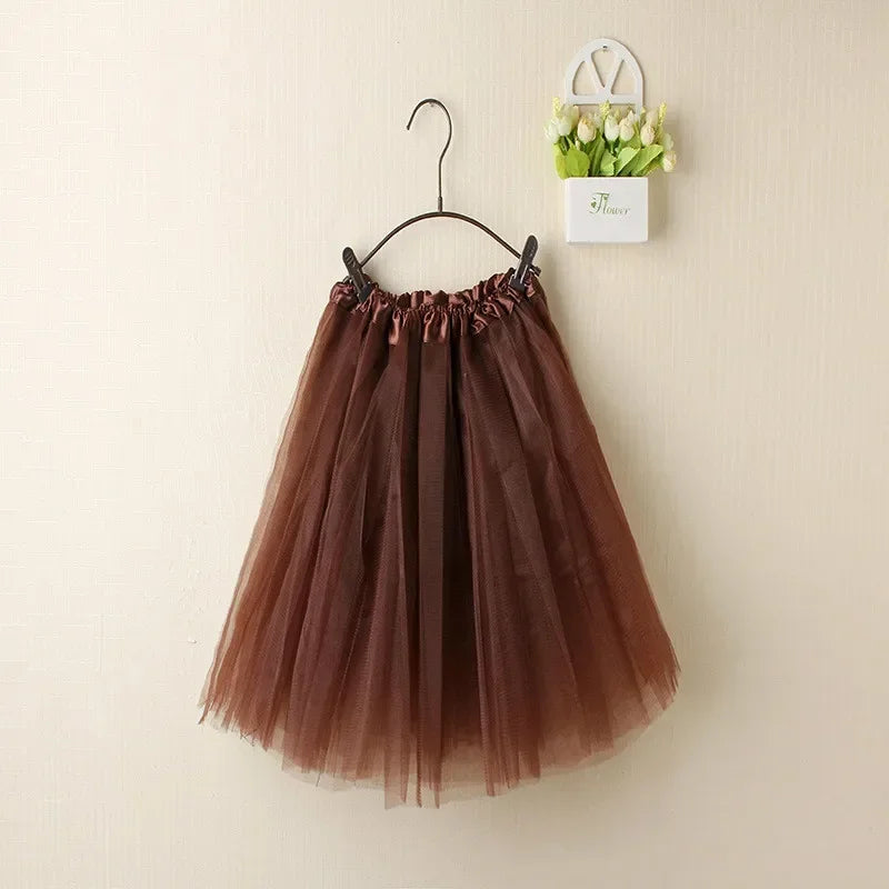 Women Summer Vintage Tulle Skirt Adult Fancy Ballet Dancewear Party Costume Ball Gown Mini Skirt - Matrix-studios.com