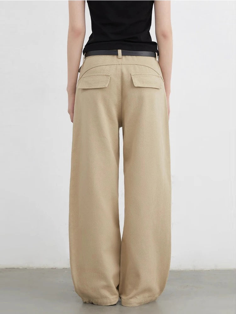 CHIC VEN Women Jeans Solid Loose Casual New Split Wide Leg Denim Pant Workwear Female Trousers Spring Autumn 2025 - Matrix-studios.com