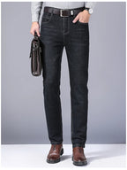 Men Fashion Straight Jeans Men 2024 New Stretch Slim Fit Pants Comfortable Soft Business Denim Trousers Male Brand Clothing - Matrix Studios