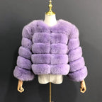 2026 New Style Real Fur Coat 100% Natural Fur Jacket Female Winter Warm Leather Fox Fur Coat High Quality Fur Vest - Matrix Studios