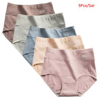 5 Pack Women's Cotton High Waisted Underwear - Tummy Control & Butt Lift, Graphene Antibacterial, Breathable Comfort, No Ride Up - Matrix Studios