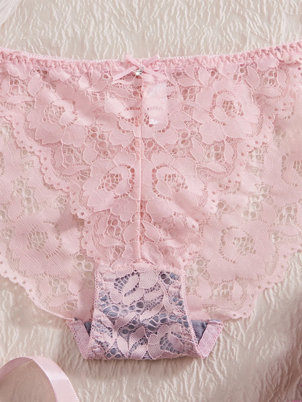 6-Piece Set Women's Bra and Panties Set Sexy Patterned Lace Patchwork No Lining Comfortable Fitting Women's Push-Up Bra Women's Underwear Set - Matrix-studios.com