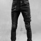 New Autumn Men Pants Casual Tactical Jeans Male Multiple Pockets Cargo Pant Casual Straight Dimem Jeans Trousers Plus Size S-4Xl - Matrix Studios