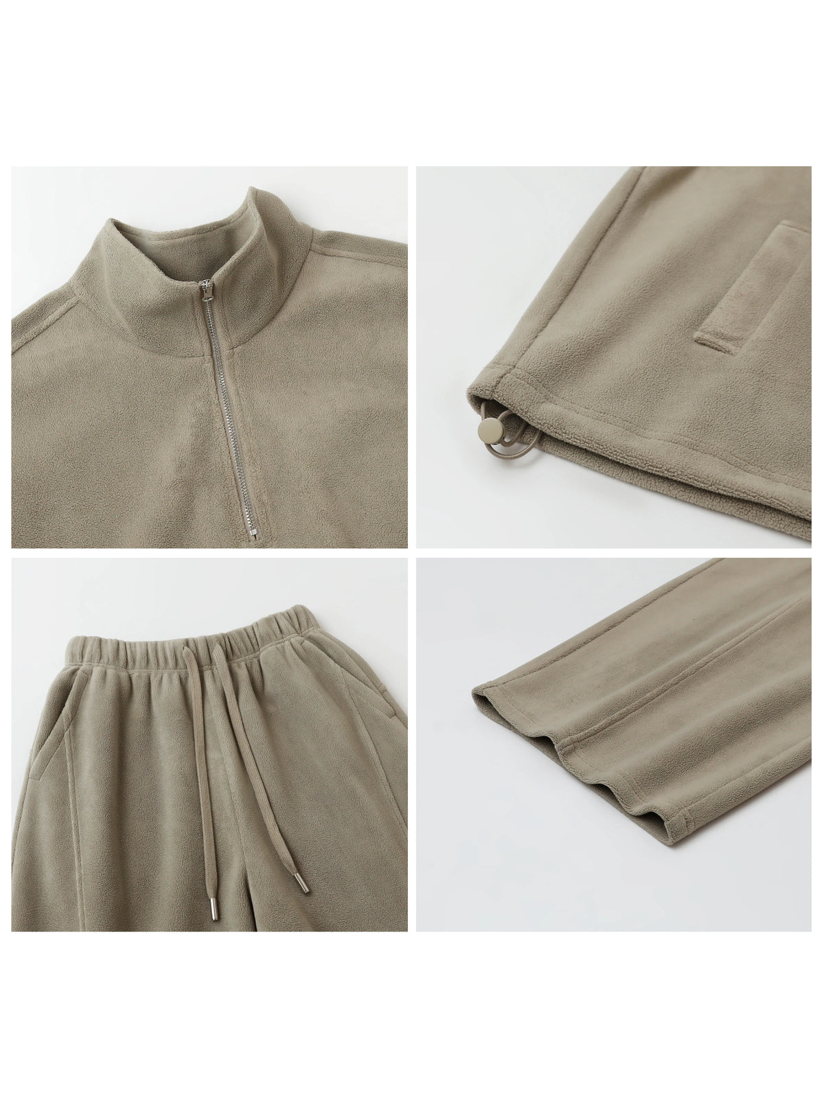 CHIC VEN Women Sweatsuit Loose Casual New Granular Velvet Stand Collar Female Top Pants Set for Woman Sport Autumn Winter 2025 - Matrix-studios.com