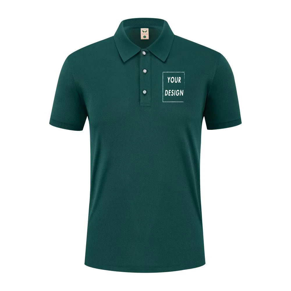 2025 Summer Causal Polo Shirt Custom Logo Printed Text Picture Brand Embroidery Personal Design Breathable Men And WomenTops - Matrix-studios.com