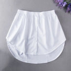 Detachable Underskirt Women Fake Shirt Irregular Skirt Tail Blouse Hem Cotton Extender Fake Hem Mini Skirt Fake Hem 6 Sizes - Matrix-studios.com