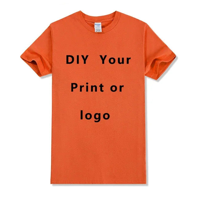 EU size 100% pure cotton custom T-shirt front and back team school uniform store logo text photo for men's personalized high-end - Matrix Studios