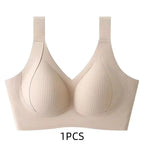 1/2PCS Women's Seamless Underwear, Thin Style, Large Breasts, Small Breasts, No Wires, Pull-up And Anti-sagging Large Size Bra - Matrix Studios