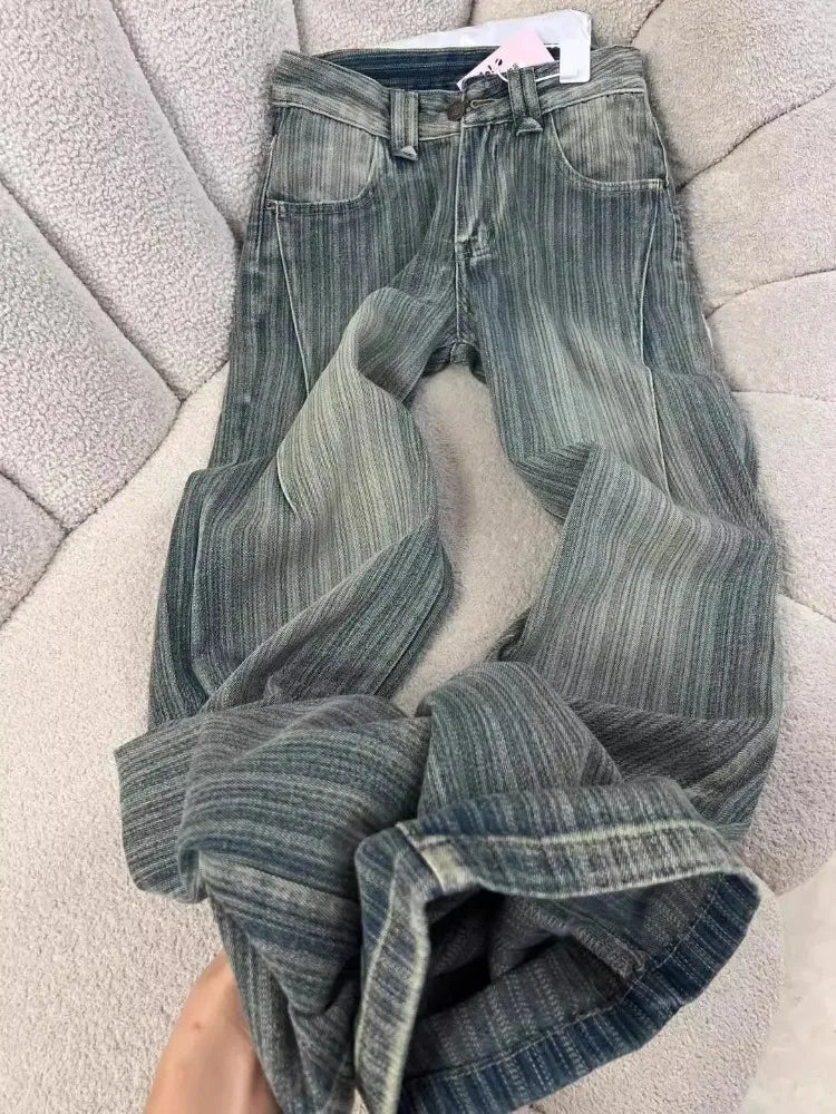 2000s American Vintage Pants Women Casual Y2k Thin Sportwear Y2k Clothing Retro Trouser Casual Chic Retro Harajuku Jeans Female - Matrix-studios.com