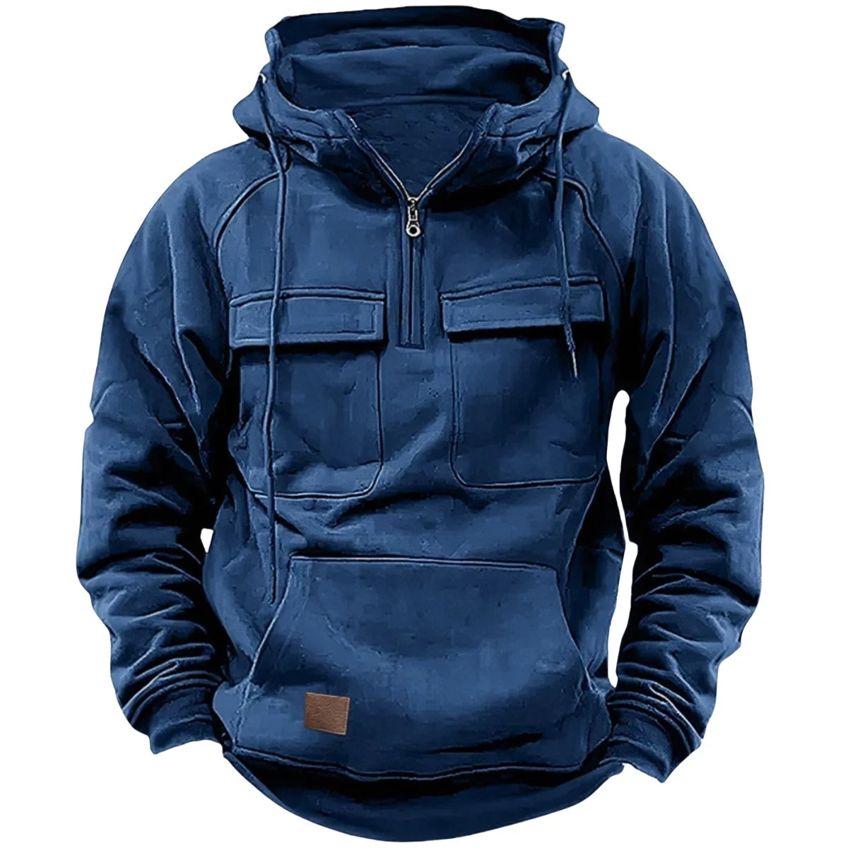 Men's Casual Sports Hooded Sweatshirt New Style Outdoor Thick Fashionable Loose Long-Sleeved Pullover with Multiple Pockets - Matrix Studios