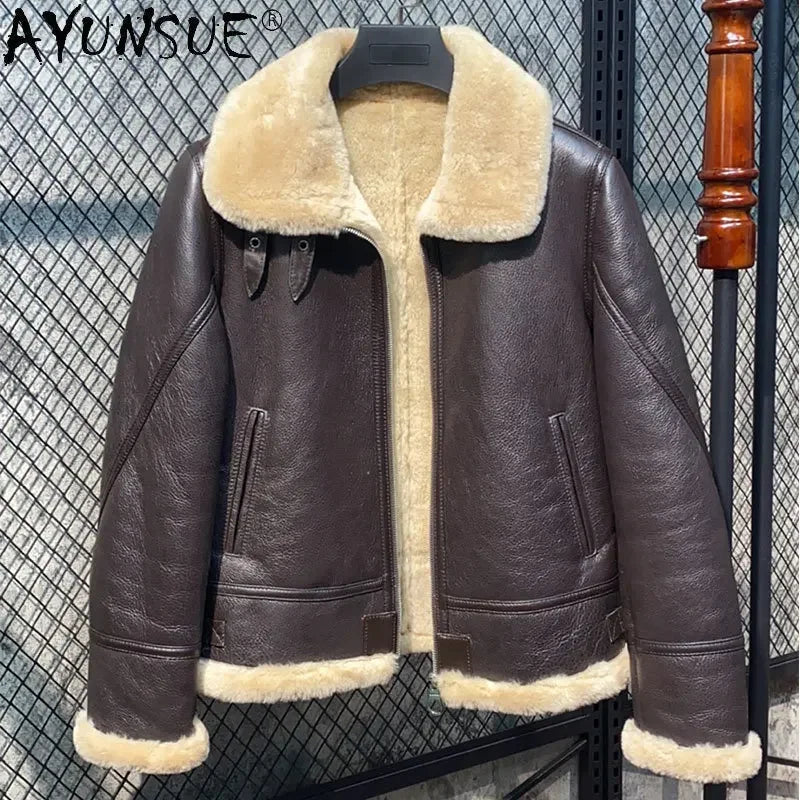 21 Winter Jacket Women Genuine Leather Real Fur Coat Women Thick Outerwear Women's Sheepskin Nature Fur Jacket Abrigos Mujer FCY - Matrix Studios