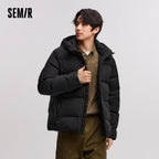 Semir Down Jacket Men New Winter Waterproof Outerwear Textured Hooded Top Versatile - Matrix Studios
