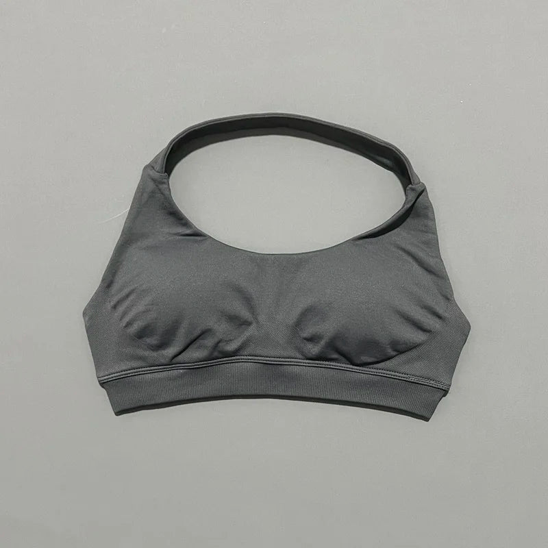 Women Sports Bra Seamless Halter Yoga Clothes Removable Cups Women Workout Clothing Gym Backless Bra Running Workout Tops - Matrix Studios