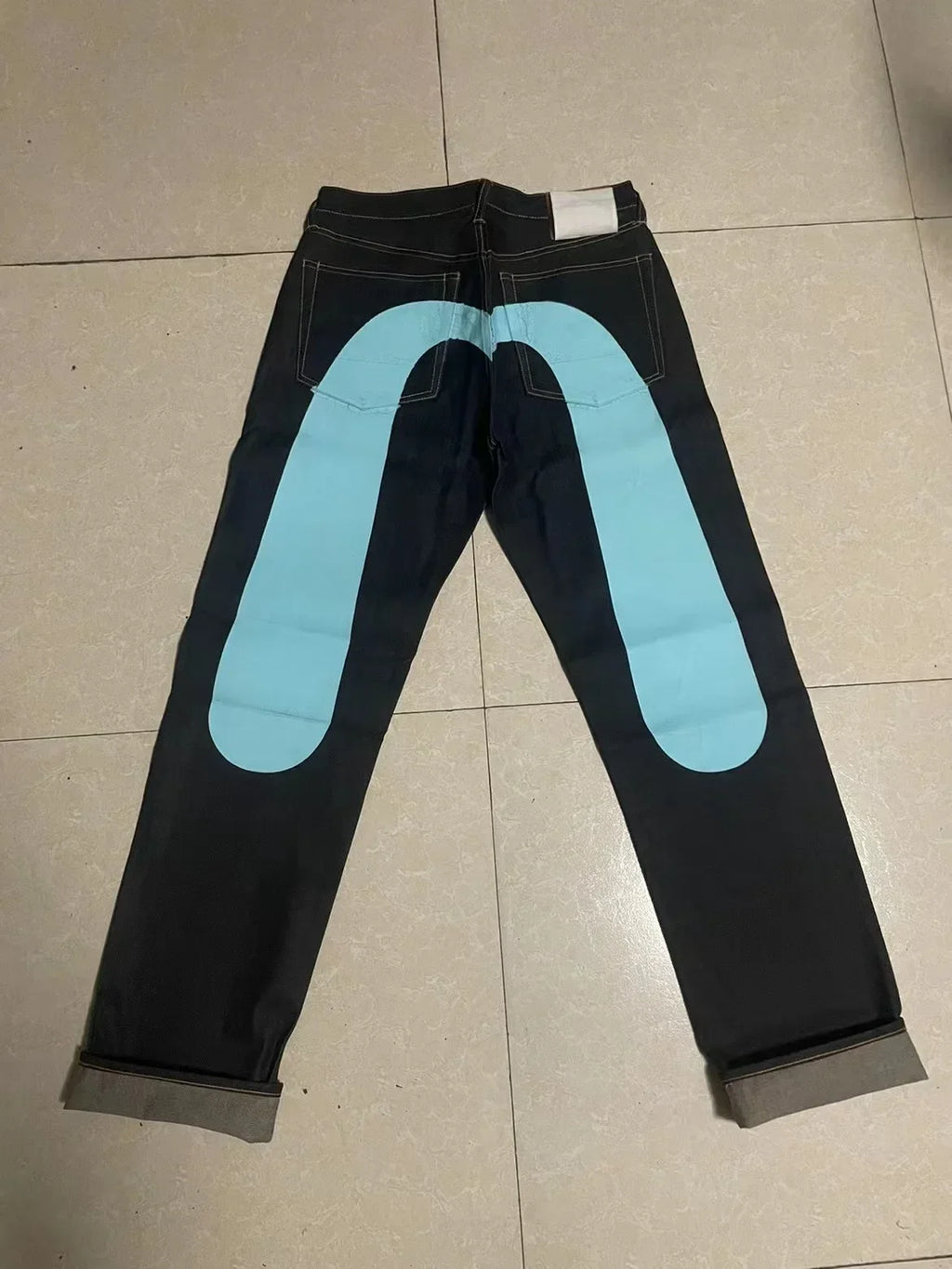 Jeans Women Gothic Y2K Retro Streetwear Black Cargo Punk Vintage Kpop Print Wide Leg Denim Panrts Female Autumn Trousers Pants - Matrix-studios.com