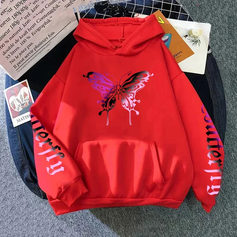 Women's Sweatshirt Printed Y2K Hoody Coat All Season Female Daily Casual Fashion Pullover Home Outdoor Comfort Hoodies - Matrix Studios