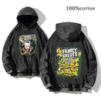 Korn Rock Band World Tour Hoodies Vintage Washed Men's Sweatshirts Cotton Hip Hop Streetwear Hooded Pullover Loose Y2K Tops - Matrix Studios