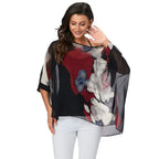 Women Blouses Plus Size Clothing Summer 2021 Novelty Bohemian Shirts Blusas Femininas Bohemian Style Women's Chiffon Tops Tees - Matrix-studios.com
