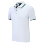 100% Cotton Quality Polo Logo Personalization Men Women Short Sleeve Shirts Striped Lapel Golf Tees Summer Top Shirt Custom - Matrix-studios.com
