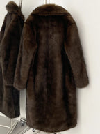 Mueyeruho 2025 Winter Women Faux Fur Jacket Coat Solid Khaki Long Sleeve Thick Warm Overcoat Outwear Fluffy Coat For Women - Matrix Studios
