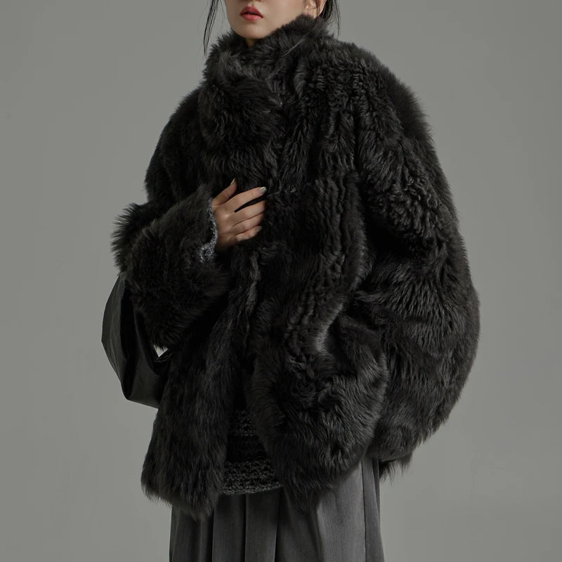 AYUNSUE Natural Sheepskin Fur Coat Women 2025 Real Leather Jacket Winter Jackets Luxury Clothing Female New Style Шуба Женская - Matrix Studios