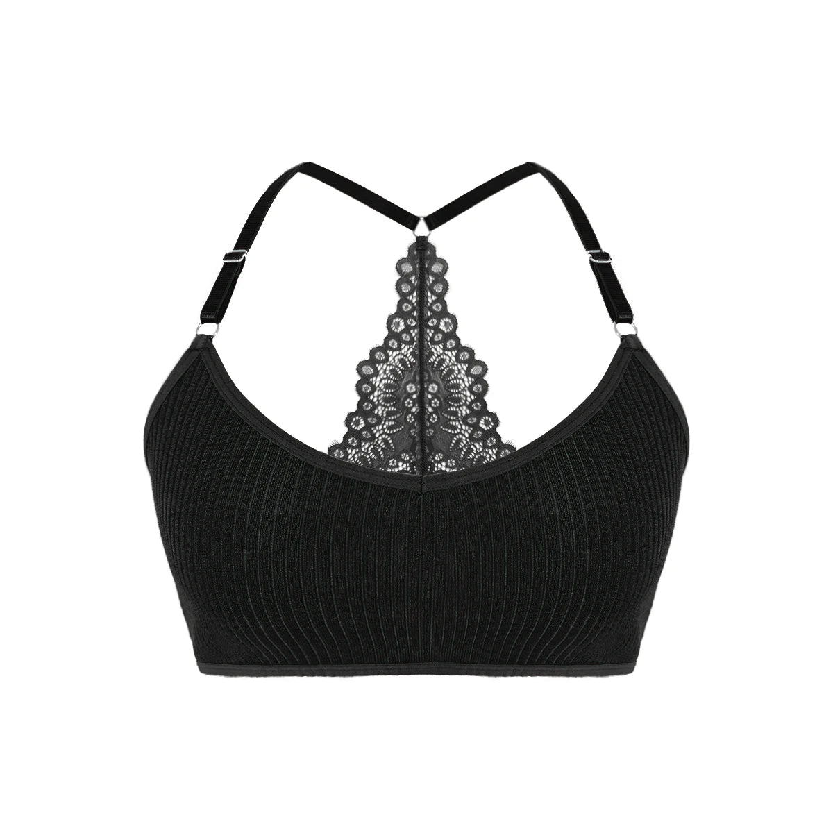 Sexy Women Underwear Backless Ribbed Bras Female Brassiere Breathable Camisole New Fashion Lingerie Solid Wireless Ladies Bras - Matrix Studios