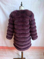 NEW style  4in1 real fur coats Women Natural Real Fur Jackets Vest Winter Outerwear Women fox fur coat high quality fur Clothes - Matrix Studios