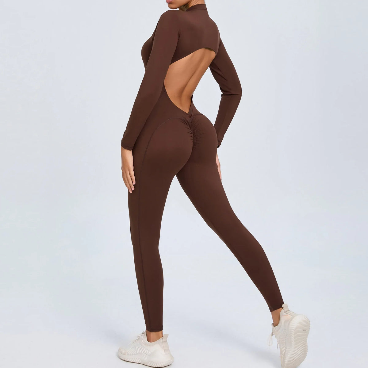 Sports Jumpsuit Woman Gym One Pieces Fitness Overalls Long Jumpsuits Summer Sexy Clothes for Women Long Sleeves Sportswear Blue - Matrix Studios