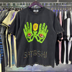 Free shipping New Satoshi Nakamoto fashion T-shirt hotfix rhinestone and Printed with Washed Oversized 100% cotton Men Women T-shirts Y2K Fashion streetwear - Matrix-studios.com