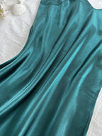 Elegant Women's Nightdress Sexy Comfortable Long Slip Dress Solid Color Pajamas For Women - Matrix-studios.com