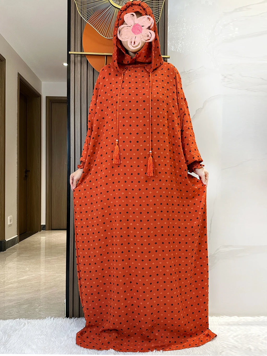 Latest Ramadan Soft Cotton Prayer Abaya Double Hats Dubai Turkey Islam Prayer Clothes Fabric Dresses Islam Women Dress Kaftan - Matrix-studios.com