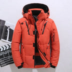 New Winter Men Hooded Casual  Puffer Jackets White Duck Down Coats High Quality Male Outdoor Windproof Warm Winter Parkas Size 5 - Matrix Studios