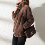 Women Autumn Winter Faux Fur Coats Zipper Cardigan Plush Thick Warm Coat Loose Oversized Outerwear Female Coral Fleece Overcoat - Matrix Studios