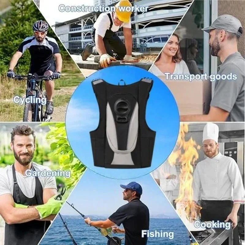 Water Circulation Cooling Vest Water Cooling System Outdoor Hiking Fishing Travel Physical Cooling Work Jacket Summer Breathable - Matrix Studios