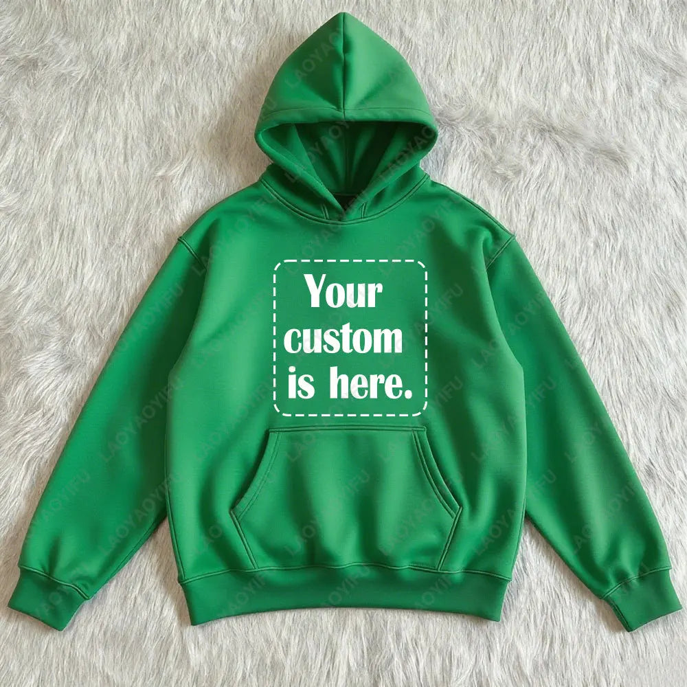 2026 Student Casual Custom Printed Text DIY Hoodie Customized Personalized Hoody Custom Hoodies Text Sweatshirt Clothes - Matrix Studios