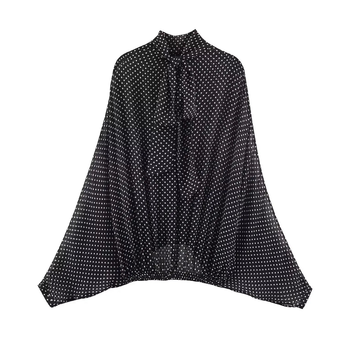 Polka Dot Printed Midi Skirts Two Piece Sets for Women 2025 Summer Chic Bow Tied Blouse Top Suits Woman 2 Piece Outfits - Matrix-studios.com