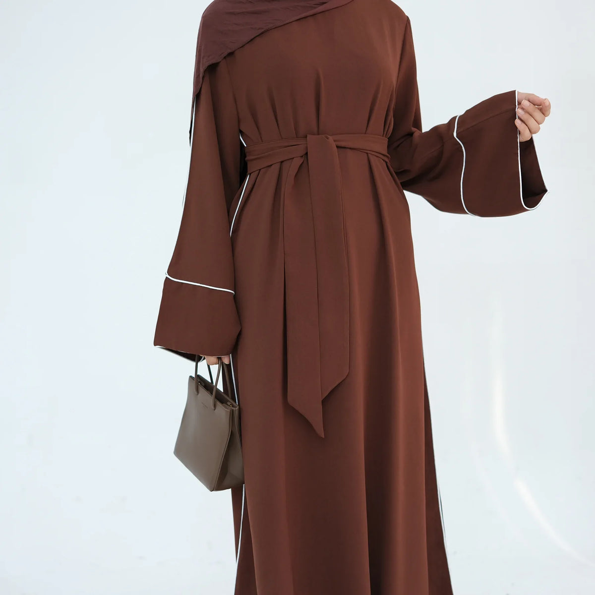Eid Plain Closed Abaya Dress Silk Velvet Abayas for Women Dubai Luxury Muslim Modest Dresses Islamic Clothing Kaftan Hijab Robe - Matrix-studios.com