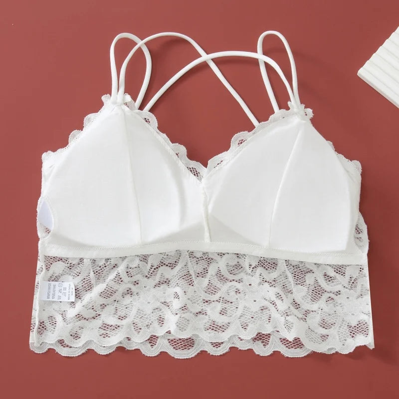 Women's Lace Non-wire Bra And Panties Set Transparent Low Rise Briefs Ultra-thin Comfort Underwear Female Bralette Lingerie Set - Matrix-studios.com