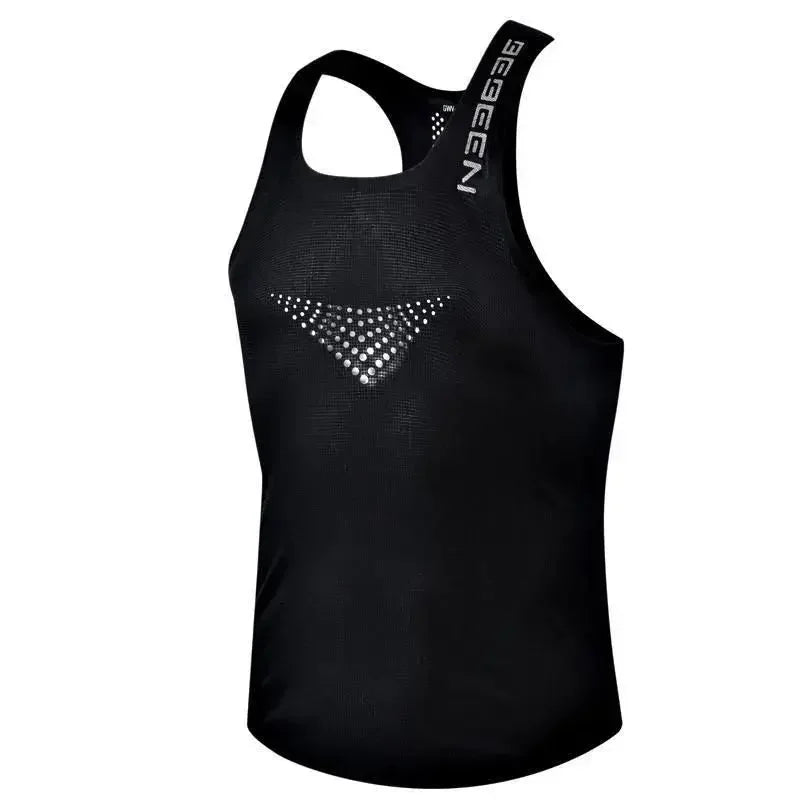 Mens Vest Mesh Breathable Quick Dry Outdoor Sports Sleeveless Top Lightweight Slim Fit Tank Top Men'S Fashion Summer New - Matrix Studios