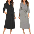 Large Size Cotton Bath Robe Women’s Casual Spring Autumn Sleepwear Woman Home Wear Bathrobe Long Sleeve Cotton Shower Clothing - Matrix-studios.com