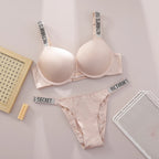 V Women Lace Push Up Bralette Seamless Comfortable Breathable Lingerie Home Wear Set Lingerie Set Underwear Set Bra Panty Set - Matrix-studios.com